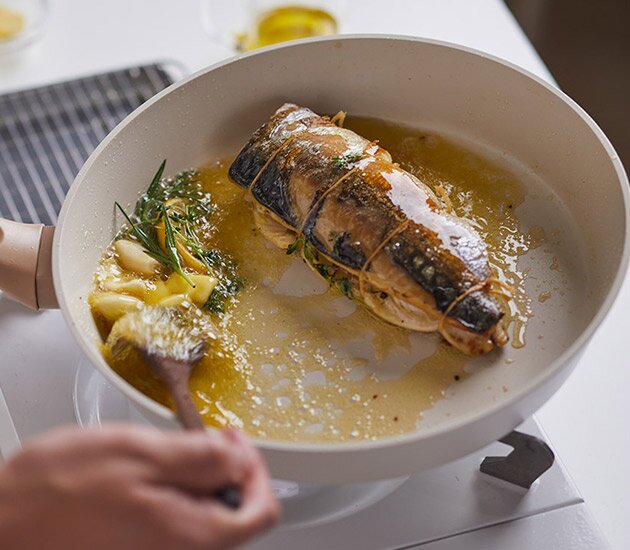 นอร์วีเจียนซาบะสอดไส้ ซอสแบร์เนส 